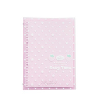 1 carnet de notes à couverture souple : élégant carnet d'étudiant B5 à pois fraises, papier à lignes pour brouillon