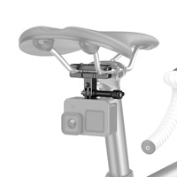 Adaptateur de montage de selle de vélo anti-vibration stable, support réglable multi-angles pour GoPro Insta360, prise de vue en vélo