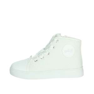 Sneakers Gaelle Paris Bianco High Top in tela per ragazze - Product Image 1