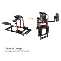 Soporte Ajustable para Simulador de Vuelo LRS17-BS04, Estructura Plegable para Simulación de Vuelo Compatible con Logitech, Thrustmaster, Boeing, Airbus