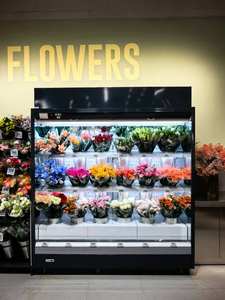 Réfrigérateur commercial ouvert à refroidissement par air, télécommandé, personnalisé, 3,8 mètres, pour produits laitiers et légumes - Product Image 3