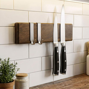 TOALLWIN Support mural magnétique pour couteaux de 10 pouces en bois d'acacia - Product Image 2