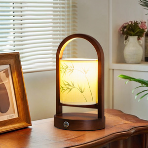 Chinese Style Table Lamp E27 Led <b>Push</b> <b>Button</b> <b>Switch</b> Eye Caring Bedroom Tea Room Decor - Product Image 3