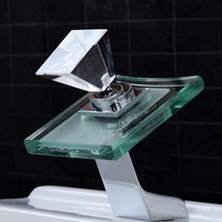 Robinet de lavabo LED à poignée unique, design moderne, montage monotrou, en laiton, pour salle de bain - Meilleures ventes