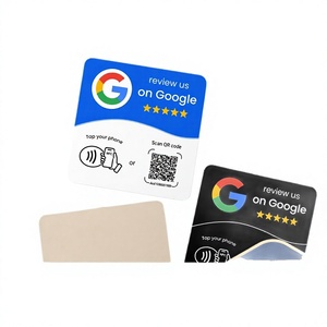 Tarjetas de reseñas de Google NFC Kazhirun, pegatinas acrílicas para mesa con código QR, clasificación de 5 estrellas, chips NTAG 213/215, distancia de detección de 0-10 cm - Product Image 1