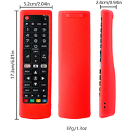 Funda Protectora de Silicona para Control Remoto de TV Inteligente de 4 Botones con Código Fijo RYHX
