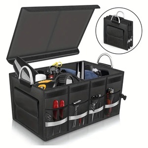 Organizzatore Pieghevole Resistente per <span class=keywords><strong>Bagagliaio</strong></span> di SUV e Camion con Coperchio in Oxford e Poliestere per lo Stoccaggio - Product Image 6