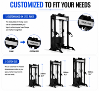 Rack de Squat Multifonctionnel en Acier Inoxydable avec Pile de Poids de 70 kg*2, Couleur et Marque Personnalisables - Équipement de Fitness pour Salle de Sport