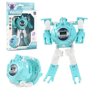 Bán Chạy Nhất Silicone Phim Hoạt Hình Kỹ Thuật Số LED Trẻ Em Đồ Chơi Trẻ Em Robot Xem Avenger Transformers Đồng Hồ