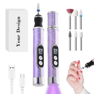 Máquina de Manicura Profesional con Pantalla LED 0728, Bajo Consumo, 2 en 1, Mini Taladro de Uñas, Temporizador Dual, Recargable - Product Image 4