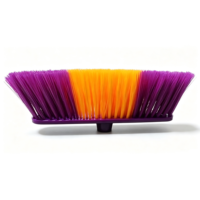 Brosse de nettoyage domestique en plastique à poils doux en soie pour sols intérieurs, tête de balai, vente en gros, fabriquée en Chine