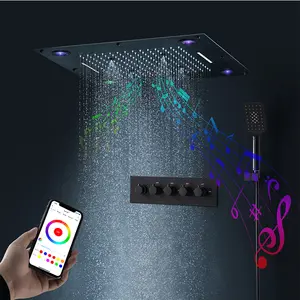 4 Multi Function 60cm 304sus Spa Led Remote Control Light Phone Play Music Smart Led Shower System