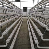 Rak Hidroponik A-Frame Vertikal Multi-layer 5/6/7/8 Tingkat NFT untuk Budidaya Sayuran Tanpa Tanah, Celery, Rempah-rempah, Ukuran Besar