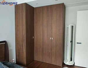 Armoire compacte sur pied en bois massif moderne YIERHOME, sur mesure |   Armoire de chambre à coucher avec tiroirs - Product Image 1