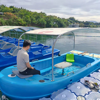 Bateau spa, Bateau jacuzzi, Baignoire spa flottante, Bateau de loisirs avec spa, Bateau spa pour lac