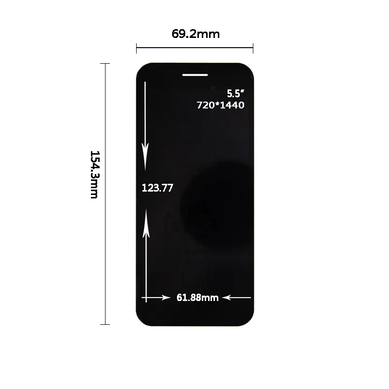 Pasokan Pabrik 5.5 Inci Layar Sentuh 720*1440 MIPI TFT LCD Display Sentuh 5.5 Panel LCD