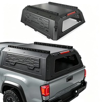 Capot de camionnette personnalisable en alliage d'aluminium robuste, relevable et verrouillable, pour benne de pick-up