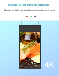 Funzione di visualizzazione della doppia finestra a sospensione del pannello segnaletica digitale portatile trasparente per macchina pubblicitaria LCD - Product Image 5