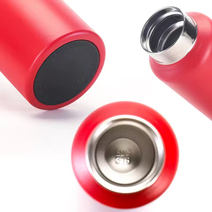 Logotipo personalizado 350ml doble pared de acero inoxidable deporte botella de agua aislado al vacío una mano espalda abierta escuela esencial personalizado - Product Image 5