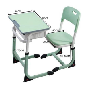 स्कूल फर्नीचर छात्र डेस्क और चेयर सिंगल डेस्क हम 19 वर्षों में स्कूल फर्नीचर पर ध्यान केंद्रित कर रहे हैं। - Product Image 1