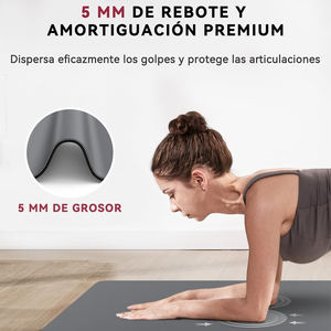 High Quality Hot Sell Maillard Color Yoga <b>Mat</b> Non-slip Shock Absorption Square PU Natural <b>Rubber</b> Exercise <b>Mat</b> For Home <b>Gym</b> - Product Image 3