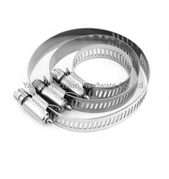 Collier de serrage en acier inoxydable pour tuyau d'eau, 8mm-300mm, avec boulons de fixation, plage d'application