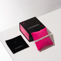 Boîte à bijoux Lionwrapack, boîte cadeau personnalisée avec logo magnétique, papier de luxe, emballage de bijoux de marque