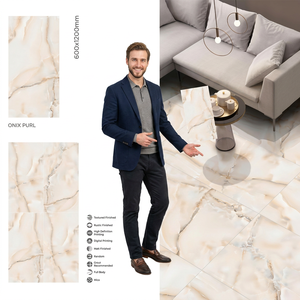 Diseño de mármol de París 60x120 Precio DE FÁBRICA DE Foshan Azulejo de porcelana 600x1200 Azulejos de pared de cerámica para Interior 24x48 GVT PGVT 2x4" - Product Image 1