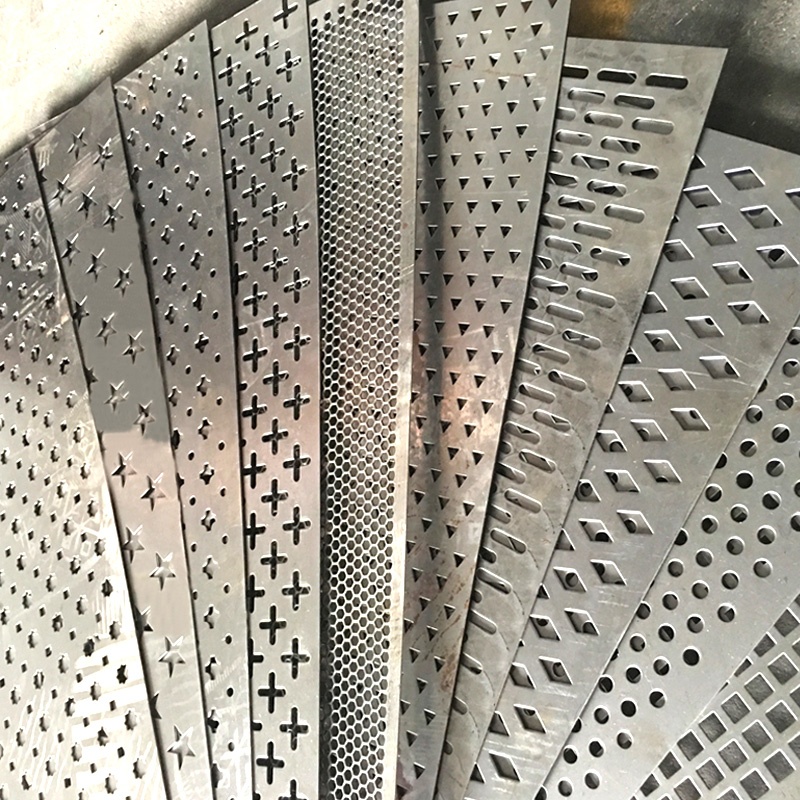 4x8 1mm 3mm 6mm厚六角三角穴304ステンレス鋼パンチング穴あき金属板