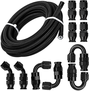 PTFE 호스 조립 오토바이 자동차 브레이크 호스 꼰 연료 라인 튜브 쿨러 호스 산업 어셈블리 - Product Image 4