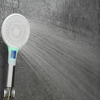 Nouveau pommeau de douche à affichage numérique Led luxe couleur Chang pommeau de douche cascade contrôle de l'eau bain lumière Led pommeau de douche