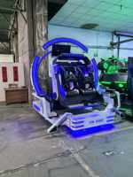 Simulador de Vuelo VR de Doble Asiento para Interiores, Metálico, Star Shuttle, Equipo Somatosensorial para Parques de Juegos, Lugares Turísticos, Ciencia y Aeropuertos
