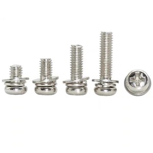 Carbon Steel Nickel Plated Round Head Screw Metric Standard Thread Grade A Construction Industry Use - Product Image 3