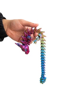 Drago Gigante Stampato in 3D con Corna e Armatura, Giocattolo Decorativo Tridimensionale a Forma di Drago e Serpente, Bestseller Transfrontaliero - Product Image 4