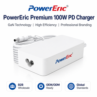 Chargeur rapide GaN ABP PD100W PD3.1 pour ordinateur portable, adaptateur fin ignifuge OTP, alimentation 24V DC, chargeur USB-C pour ordinateur portable