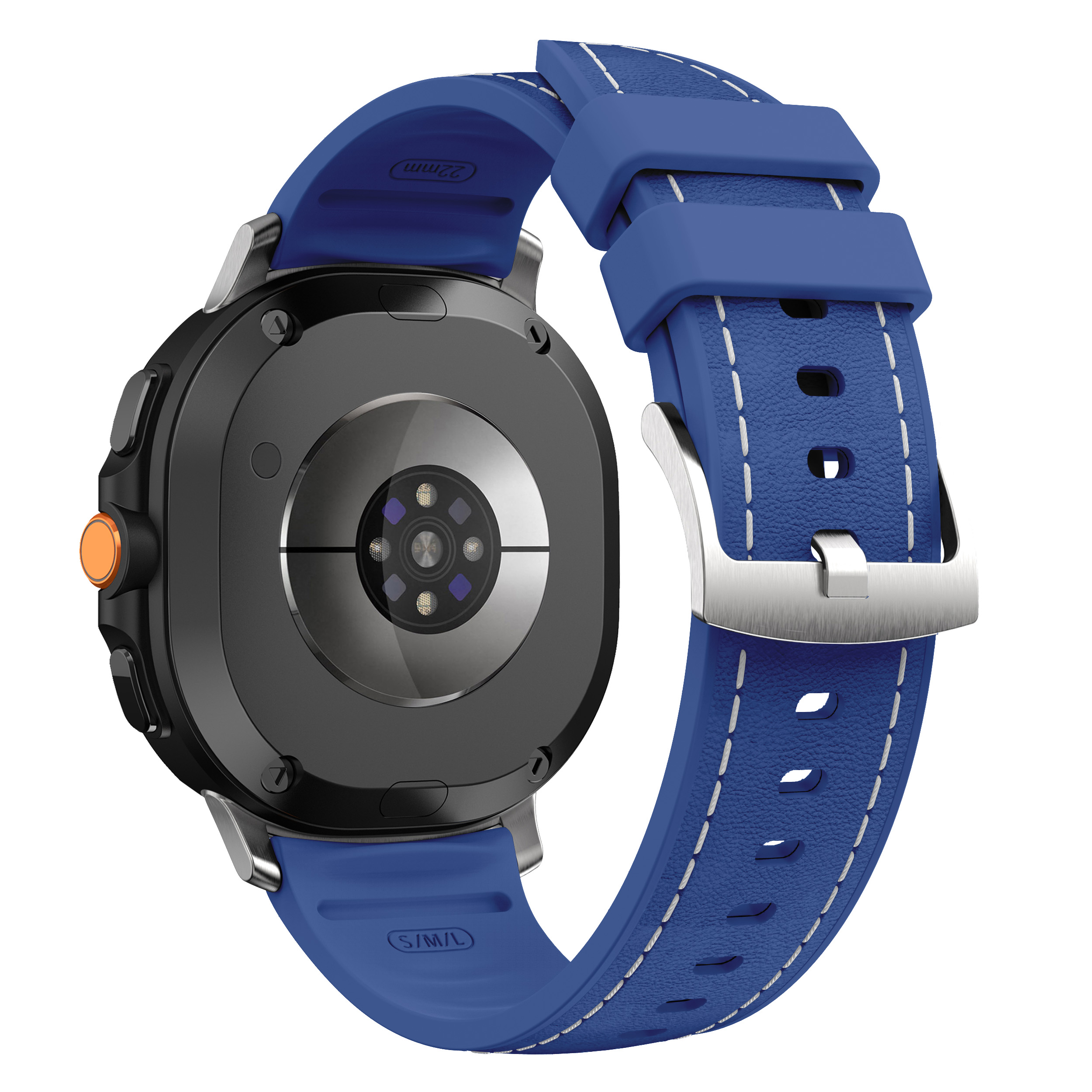 New Original Hybrid Band Leather & Silicone Strap for Samsung Watch 8 /Watch 8 Classic (WB1192T)