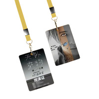 Expédition rapide en 1 à 3 jours, impression couleur personnalisée en usine, badge d'identification VIP pour événements avec cordon