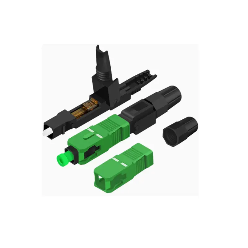Заводская цена FTTH легкие оптические Пассивные компоненты прямой кабель SM оптоволоконный SC APC UPC быстрый разъем SC UPC быстрый разъем
