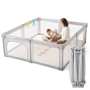 Moderno box in legno per bambini pieghevole portatile per interni esterni box box con serratura di sicurezza per bambini giochi e soggiorno uso - Product Image 1