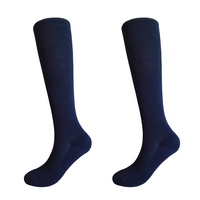 Chaussettes de compression respirantes unisexes de haute qualité personnalisées, chaussettes de compression pour infirmières, coton uni, couleur unie, 15-20 mmhg, pour femmes