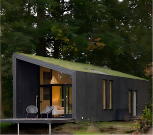 Casa Prefabricada <span class=keywords><strong>de</strong></span> Estructura <span class=keywords><strong>de</strong></span> Acero Moderna y Ligera para Acampar o como Residencia Temporal, Cabaña Portátil - Product Image 2