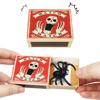 Vente en gros de jouets farces Halloween : souris, araignée, chauve-souris, boîte d'allumettes, jouet amusant en plastique, apparition soudaine, effroi, tours de magie, blague, cadeaux