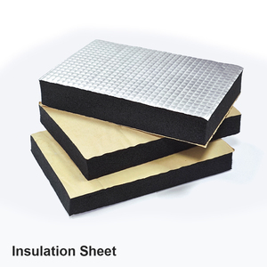 Nhà Máy NBR cao su tấm xốp tự dính lá nhôm Polyurethane cách điện Ống cách nhiệt Duct Panel cho HVAC hệ thống - Product Image 2