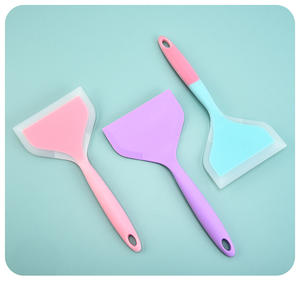 พลั่วแพนเค้กซิลิโคนไม้พายตะหลิวกว้างพลั่วทอดตะหลิวปลาสำหรับทำอาหารไข่แพนเค้กไข่เจียวหรือสเต็ก - Product Image 3