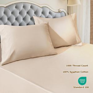 Ensemble de literie en coton égyptien 1000TC personnalisable <span class=keywords><strong>housse</strong></span> de couette tissée en lin respirant pour la maison et l'hôtel avec broderie luxe haut de gamme - Product Image 6