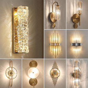 <strong>Gold</strong> Stainless Steel Sconce <strong>Light</strong> LED Source Indoor Home Decor <strong>Wall</strong> Lamp for Hotel Villa Restaurant for Sconce Lighting - Product Image 3