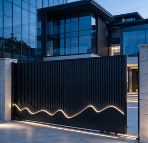 Portail Coulissant Automatique en Aluminium Cantilever Peint et Thermolaqué pour Entrée de Villa - Product Image 1