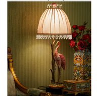 Lampe de table Flamingo de luxe européenne, élégante et lumineuse, pour salon, bureau, chambre à coucher, décoration de chevet, articles décoratifs