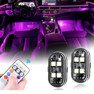 2/4/6 шт. светодиодные стробоскопические огни автомобильный Декор атмосферный свет, 8 видов цветов автомобильный Декор - Product Image 1
