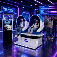Simulateur de cinéma VR 9D en forme d'œuf, casques VR 3D, lunettes de réalité virtuelle, équipement de jeux de réalité virtuelle pour parc d'attractions et salle d'arcade